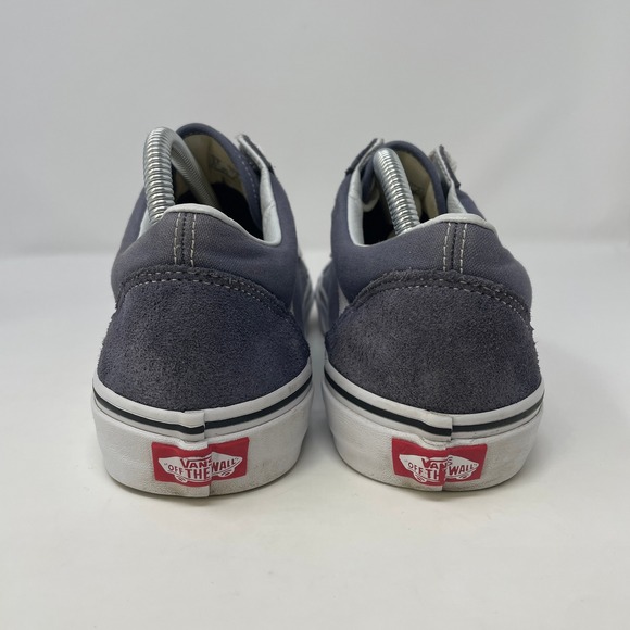 Vans Old Skool Men's Size 9.5 Low Top Slate Gray Sneakers Canvas Suede Shoes - Picture 5 of 8